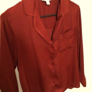 Silky Topshop Button Down ☄️